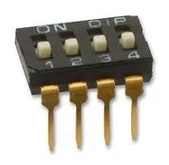 SWITCH, DIL, 4WAY, RAISED, SPST