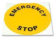 LABEL, EMERGENCY STOP
