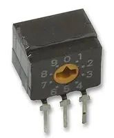 SWITCH, 10 POS, BCD, HORIZ