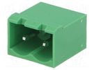 Pluggable terminal block; 5.08mm; ways: 2; straight; socket; male ADAM TECH