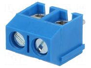 Connector: PCB terminal block; terminal; 16A; 250V; angled 90° ADAM TECH