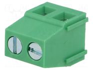 Connector: PCB terminal block; terminal; 16A; 300V; angled 90° ADAM TECH