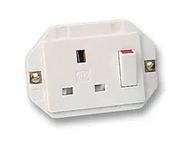 MAINS SOCKET, 1GANG SWITCH