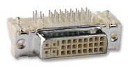 INTERFACE CONNECTOR, 29POS, DVI-I, RCPT