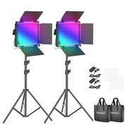 Neewer 660 PRO RGB LED studio set, two 50W 3200-5600K lamps + tripods + gates, Neewer