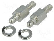 Spring lock set for D-Sub; cable-panel CONEC