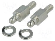 Spring lock set for D-Sub; cable-panel CONEC