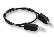 TEST LEAD, BLK, 500MM, 15V, 4A