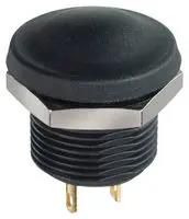 PB SW, SPST-NO, 2A, 28V, PANEL, BLK