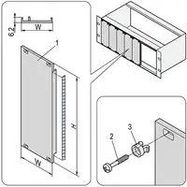 PANEL, ALU, SHIELDED, 3U, 8HP, PK5