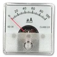 METER, 45X45MM, 0-100UA