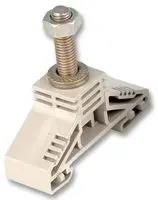 TERMINAL BLOCK, DIN RAIL, 1POS, 2AWG