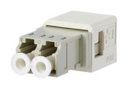 FO ADAPTER, LC DUPLEX-LC DUPLEX, BEIGE