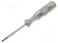 Screwdriver: voltage tester; insulated; slot; 3.5x0.5mm; 250VAC BAHCO