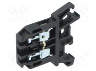 Splice terminal: rail; 0.5÷2.5mm2; ways: 1; terminals: 2; black POKÓJ