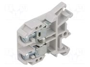 Splice terminal: rail; 57A; 690V; screw terminal; grey; polyamide POKÓJ