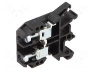 Splice terminal: rail; 57A; 690V; screw terminal; black; polyamide POKÓJ