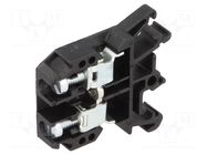 Splice terminal: rail; 57A; 690V; screw terminal; black; polyamide POKÓJ