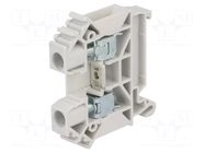 Splice terminal: rail; 41A; 1kV; screw terminal; grey; polyamide POKÓJ