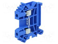 Splice terminal: rail; 32A; 1kV; screw terminal; blue; polyamide POKÓJ
