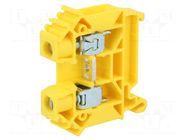 Splice terminal: rail; 57A; 1kV; screw terminal; yellow; polyamide POKÓJ
