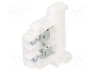 Splice terminal: rail; 32A; 690V; screw terminal; white; polyamide POKÓJ