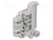 Splice terminal: rail; 24A; 690V; screw terminal; grey; polyamide POKÓJ
