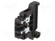 Splice terminal: rail; 0.5÷2.5mm2; ways: 1; terminals: 2; black POKÓJ