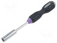 Screwdriver; 6-angles socket; HEX 13mm; Blade length: 125mm BAHCO