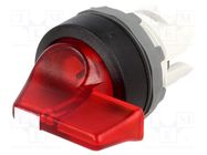 Switch: rotary; 22mm; Stabl.pos: 3; red; MLB-1; IP66; prominent; M3S ABB