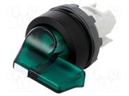 Switch: rotary; 22mm; Stabl.pos: 3; green; MLB-1; IP66; prominent ABB