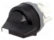 Switch: rotary; 22mm; Stabl.pos: 3; black; none; IP66; prominent ABB