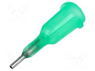 Needle: steel; 0.25"; Size: 18; straight; 0.84mm; polypropylene FISNAR
