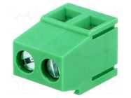 Connector: PCB terminal block; terminal; 15A; 300V; angled 90° ADAM TECH