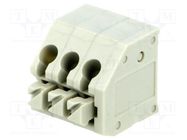 PCB terminal block; angled 45°; 3.5mm; ways: 3; on PCBs; 0.75mm2 ADAM TECH