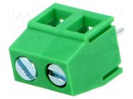 Connector: PCB terminal block; terminal; 8A; 300V; angled 90° ADAM TECH