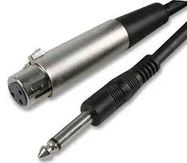 XLR SOCKET TO 6.3MM PLUG - 3M