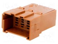 Connector: wire-wire; tachograph; plug; male; Junior Timer; PIN: 8 TE Connectivity