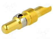 Contact; male; turned contacts; soldering; 20A; Han® D-Sub HARTING