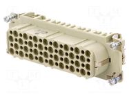 Connector: HDC; contact insert; female; 10A; 250V; Han® D; PIN: 64 HARTING