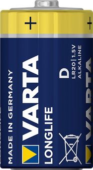Longlife LR20/D (Mono) (4120) Battery, 2 pcs. in blister - alkaline manganese battery, 1.5 V
