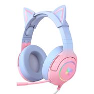 ONIKUMA K9 7.1 Gaming Headphones Pink and Blue, ONIKUMA