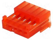 Connector: wire-board; plug; female; PIN: 5; MTA-100; 250VAC; IDC TE Connectivity