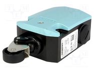 Limit switch; lever R 20mm, plastic roller Ø22mm; NO + NC; 10A SIEMENS