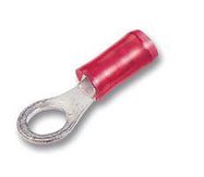 TERMINAL, RING TONGUE, 1/4", 8AWG, RED