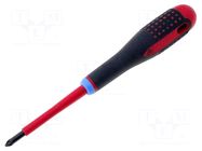 Screwdriver: insulated; Pozidriv®; PZ1; Blade length: 80mm; 1kVAC BAHCO