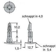 SPACER, 9.5/3.2-PA