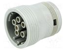 Connector: wire-wire; AHD; female; plug; for cable; PIN: 6 AMPHENOL