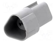 Connector: wire-wire; terminals, size 16; plug; male; AT; PIN: 3 AMPHENOL