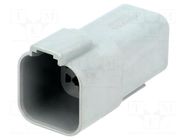 Connector: wire-wire; terminals, size 16; plug; male; AT; PIN: 6 AMPHENOL